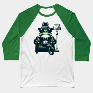 Frog In A Chair Baseball T-Shirt